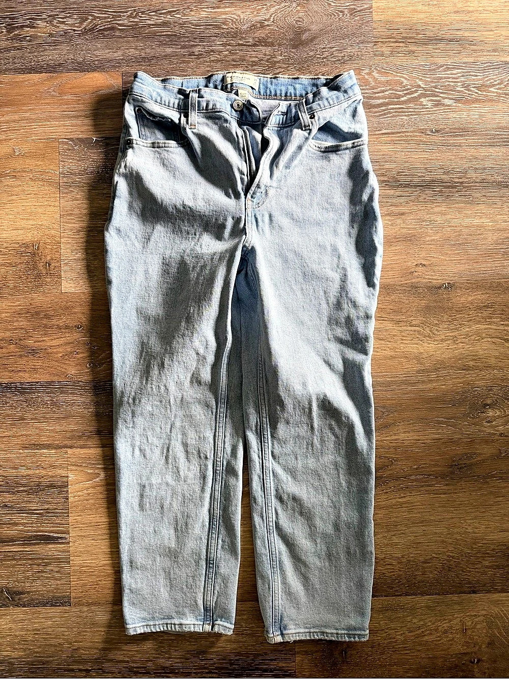 Abercrombie & Fitch Curve Love The 90s Straight Jean Blue Waist 28